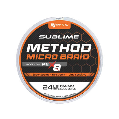 Nytro SUBLIME PE-X8 METHOD MICROBRAID HOOK LINK 50M