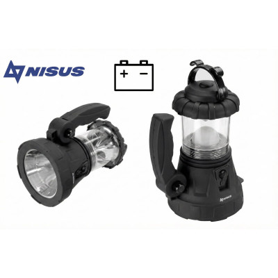 Uzlādējams tūrisma lukturis un prožektors NISUS | 2-in-1 LED
