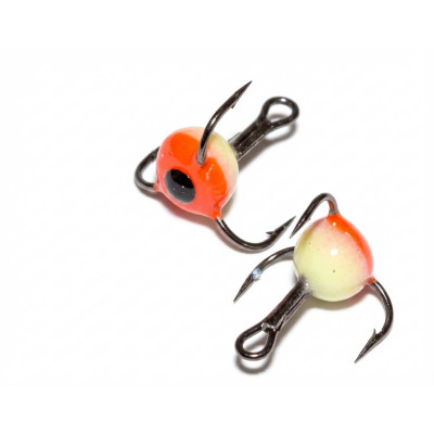 Decorated treble hook Mustad Nr8
