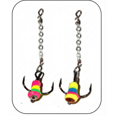 copy of Chain with decorated treble hook 2,5cm, No12