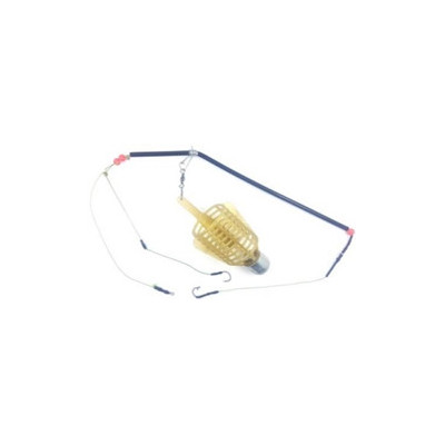 Atora sistēma ar plastmasas kratītāju "lodīte" un 2 āķiem BULLET 40g