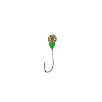 Snapper hook Nr8 gold with green phosphorus