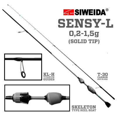 Spininga stienis Siweida Sensy 1.85m 0.2-1.5g