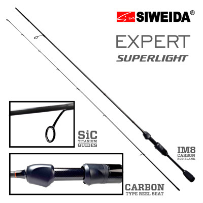 Spininga makšķere Siweida EXPERT SUPERLIGHT 1,95m 0,2-2g.