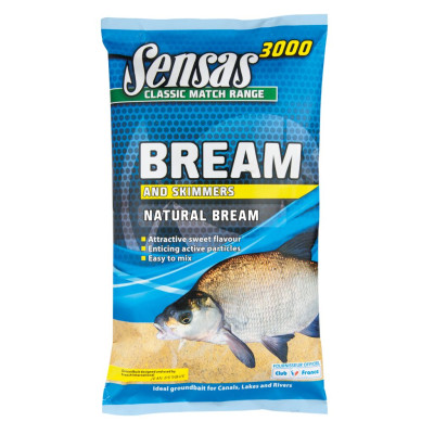 Приманка Sensas 3000 Super Bremes Natural 1 кг